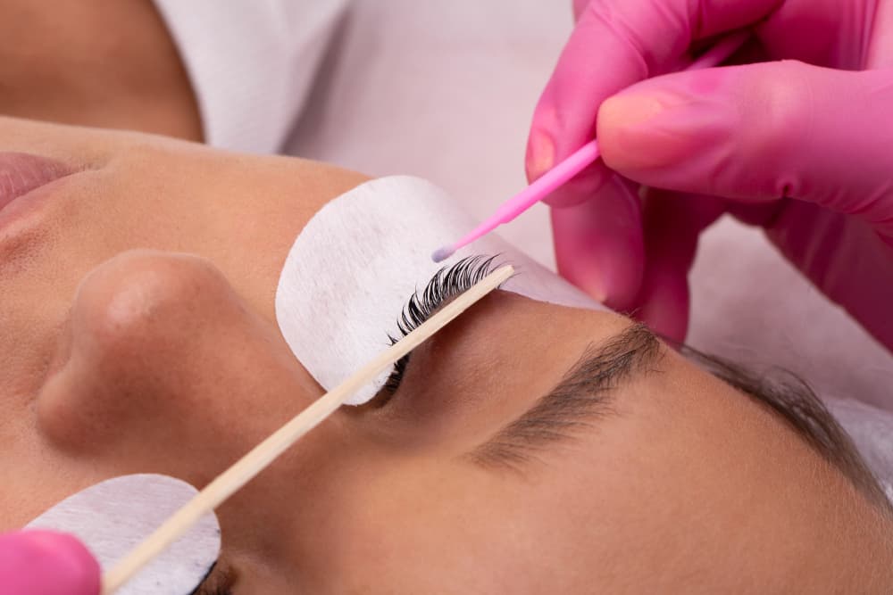 Résultat d'extensions de cils